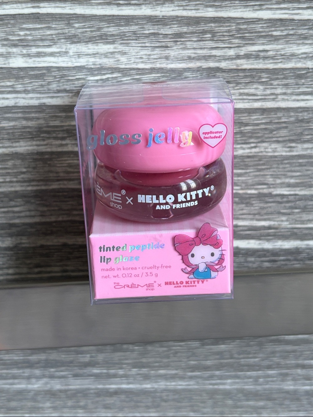 ❤️$8 NWT Creme Shop X Hello Kitty Gloss Jelly Berry Cherry 3.5g